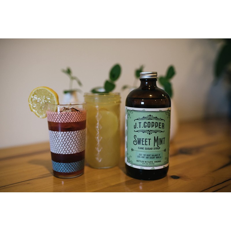 JT Copper, Sweet Mint Syrup, 8 ounce bottle