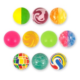 PartyPackTM 15 x Colourful Bouncy Balls for Children's Birthday Boys and Girls / Party Bags / Children's Birthday Party Favours / Rubber Ball / Jumping Ball / Bouncy Ball Set