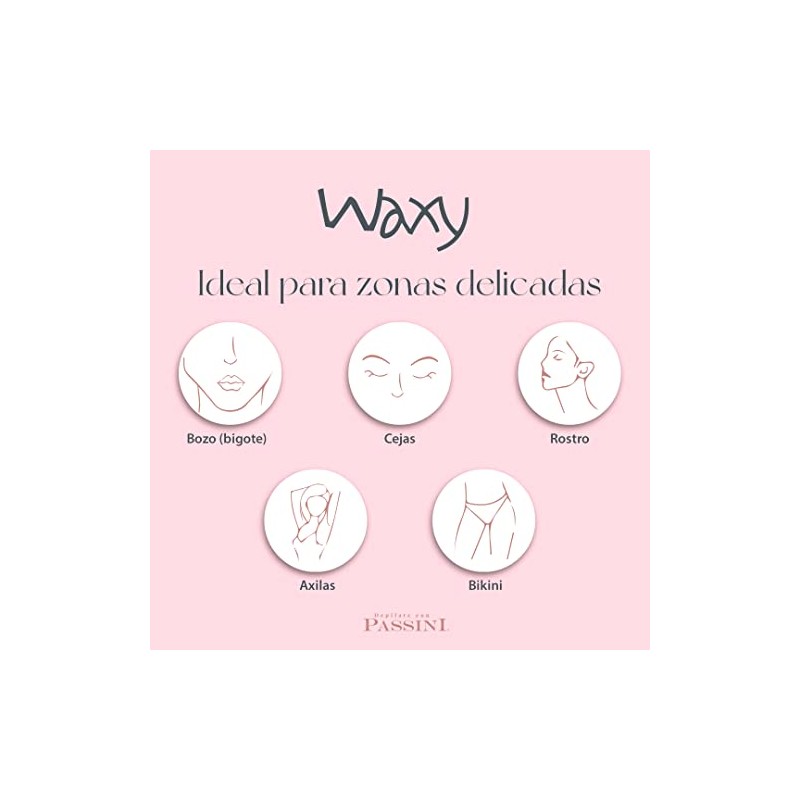 PASSINI Cera para depilar 300g PIEL SENSIBLE. Incluye aplicadores, inlcuye