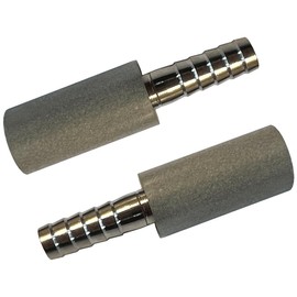 tsingseen life 2pcs 2.0 Micron Diffusion Stone Stainless Steel Aeration Stone Carbonating Stone with 1/4" Barb Beer Bar Accessories