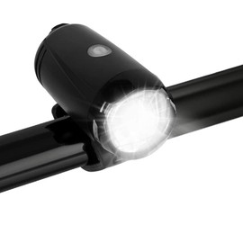 Opard Front Bicycle Light, StVZO-Approved (Complies with German Road and Traffic Regulations), USB Bicycle Light, 2 Light Modes IPX4 Waterproof, Front Bicycle Lamp for Night Driver, Cycling and Camping (Black)