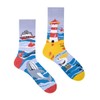 Spox Sox Casual Unisex Multicoloured Socks for Individualists, Sea and