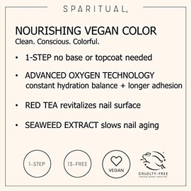 Nourishing Vegan Color - Wild Natured by SpaRitual for Women - 0.5 oz Nail Polish