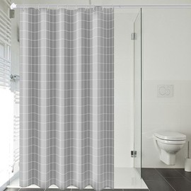 High-end fabric waterproof shower curtain 120 200cm bathroom partition, 1078295 modern gray_117776L / 고급형 패브릭 방수 샤워커튼 120 200cm욕실파티션, 1078295모던그레이_117776L