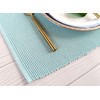 100% Cotton Ribbed Placemats - Set of 4-13 x 19