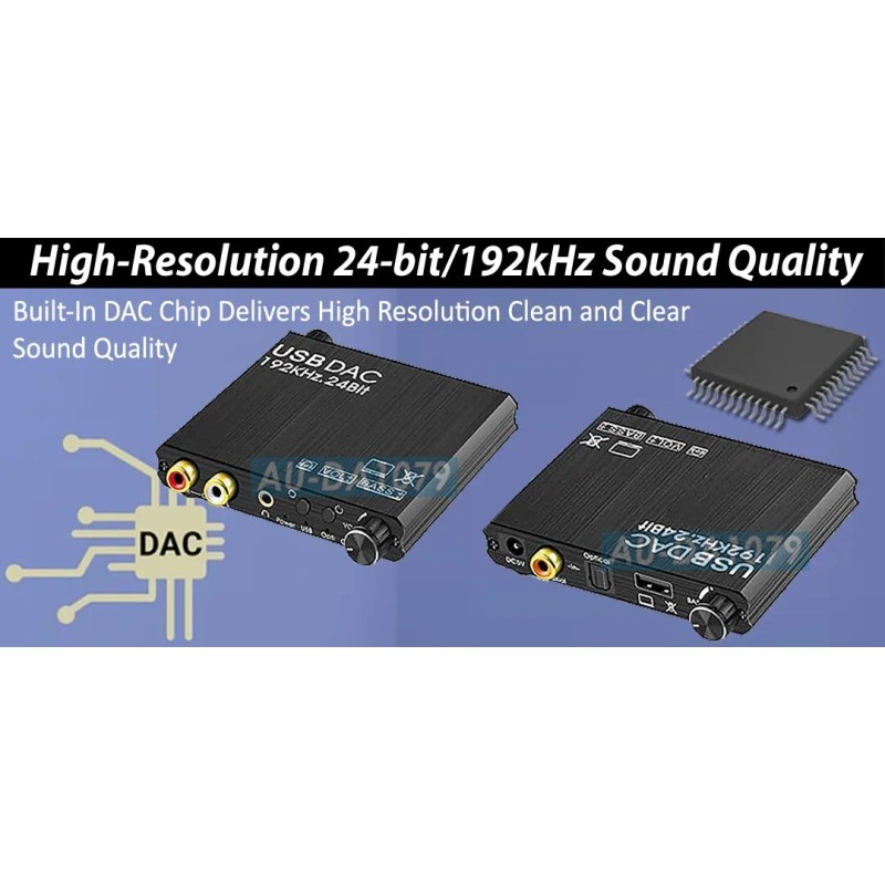 Unbranded Premium 24-Bit DAC Digital Audio Decoder USB DAC Sound