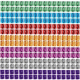 350PCS Hair Jewelry for Women Braids, DreadLock Beads Hair Decorations Aluminum Rings Clips Adjustable Metal Cuffs Braiding Hair Accessory By liliyab (Multi Color)