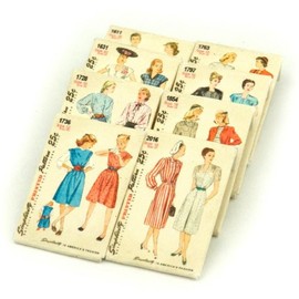 MyTinyWorld 8 Dolls House Miniature Simplicity Dress Pattern Packets (DPPS02)