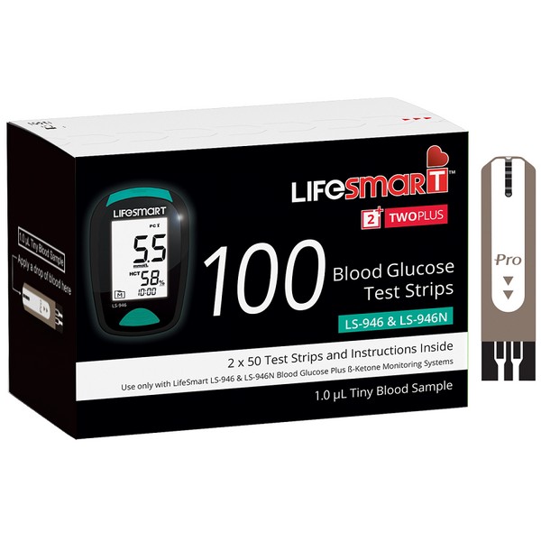 Lifesmart Blood Glucose Test Strips 100 - Expiry 07/12/24