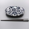 Mino Ware 132-5009 Indigo Blossom Oval Plate, Made in Japan