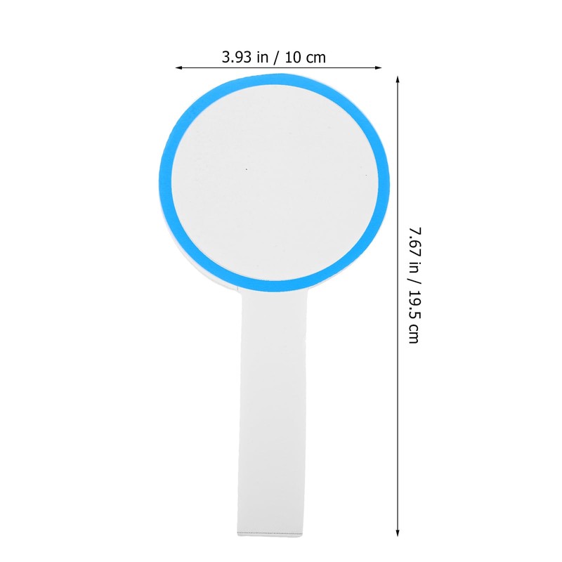 Ciieeo 6pcs Dry Erase Paddles Double Sided Handheld Whiteboard Blank