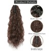 TTPSRY 50cm Womens Wigs Claw Clip Corn Wave Ponytail Realistic