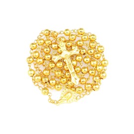 OEMOO Rosary Beads Catholic with Rosary Pouch, Rosary Necklace with Leather Pouch, Prayer Beads Christian Gifts for Women Catholic Gifts