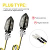 Suevut Set of 4 LED Motorcycle Indicators, E-Approved 12 V