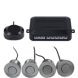 Frostory - Sistema de radar de sensor de estacionamiento de respaldo inverso para coche, pitidos de zumbador, distancia de detección: 30 ~ 150 cm, sensores impermeables (cable de 22 mm de diámetro y