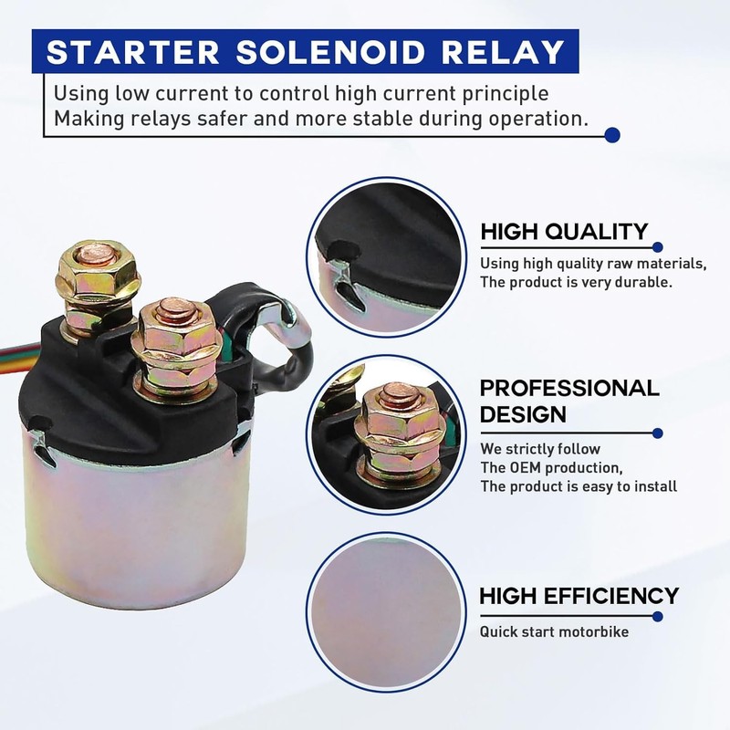 Starter Solenoid Relay for Honda TRX350 Rancher 350 2000-2006/TRX420 Rancher