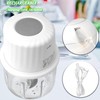 Luniquz Mini Electric Garlic Chopper 300ML GLASS Food Processor Cordless
