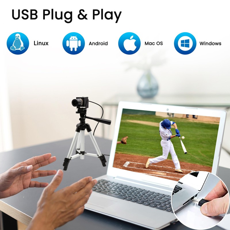 SVPRO USB Camera 1080P 120fps High Speed Camera for Golf