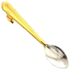 Flairs New York Gentleman's Premium Handmade Artisan Tie Bars Clips Cufflinks (2.00, Gold Spoon)