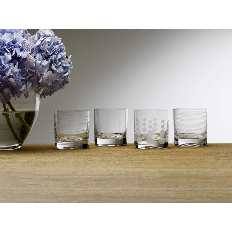 Mikasa Cheers Double Old Fashioned Glass, 12.75-Ounce, Set of 4