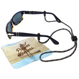 Peeper Keepers Eyeglass Retainer & Sunglass Holder Supercord Adjustable, Gray Multi, 3pk