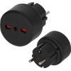 Brennenstuhl Reisestecker/Reiseadapter (Reise-Steckdosenadapter zum Anschluss elektrischer Geräte mit italienischem Stecksystem