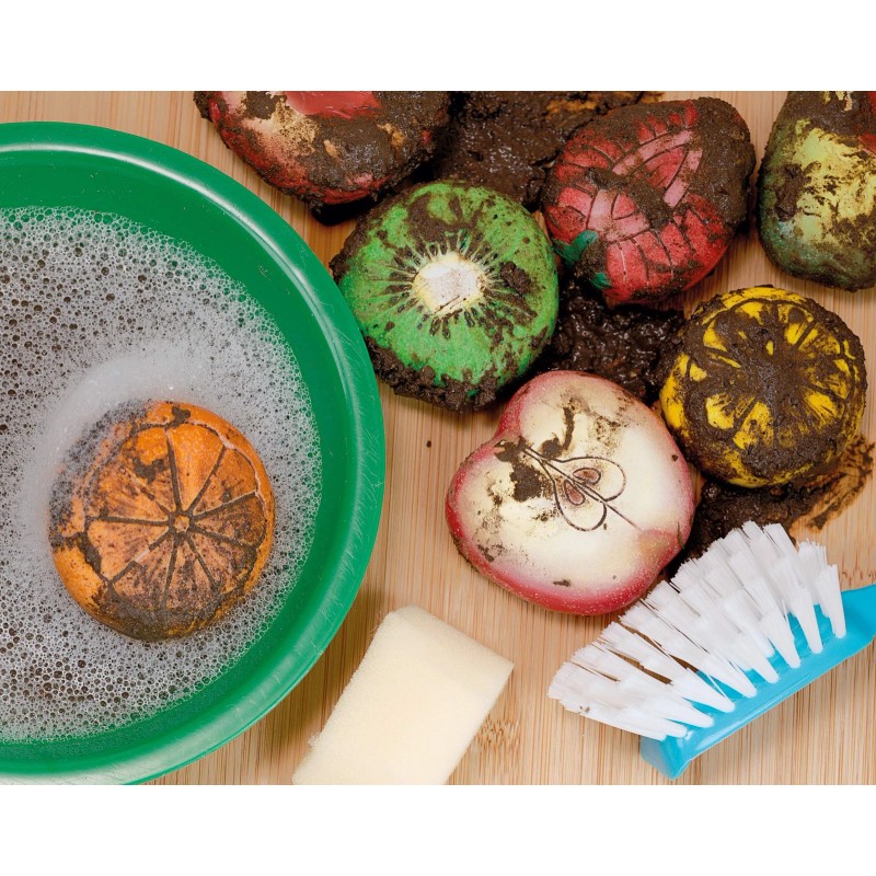 Yellow Door Durable Stone Fruit Set for Kids Role Play