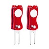 FINGER TEN Golf Divot Repair Tool and 3 US Ball
