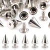 Swpeet 110 Pairs 7mm x 9.5mm Round Cone Spikes and