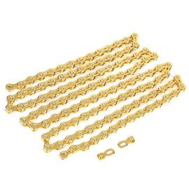 QANYEGN 11 Speed Bike Chains, 116 Links Ultralight Hollow Out Chain, Bike Chain Single Speed for Fixed Gear Road Bikes