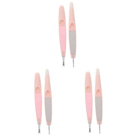 Healvian 3sets Cuticle Trimmer and Pusher Tool Ergonomic Manicure for Nail Art and Dotting Compact and Cuticle Remover Go Use for Fingernails and Toenails