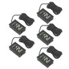 5PCS Electronic Digital Display Thermometer Black Mini Embedded Indoor Digital