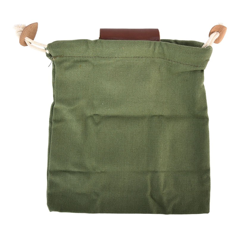 Leather Canvas Foraging Pouch Belt Fruit Picking Bag for Camping
