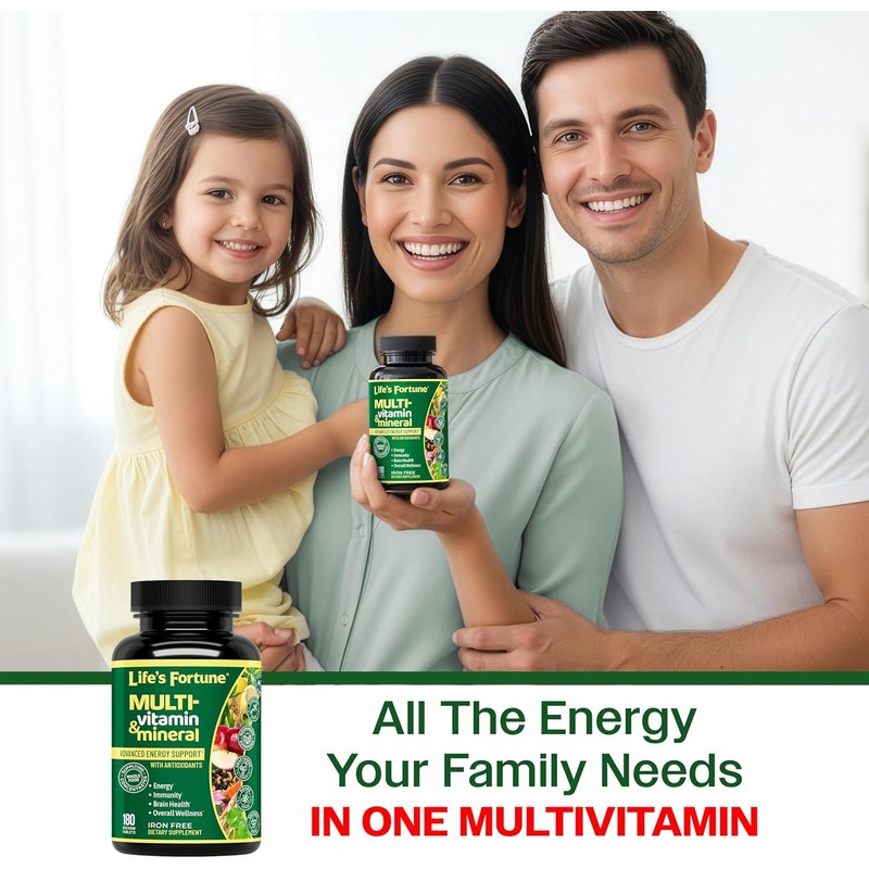 Life's Fortune Whole Food Multivitamin & Mineral, Advanced Energy Support