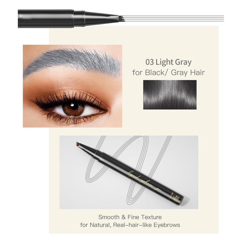 GL-Turelifes Eyebrow Pencil Microblading Pen, Liquid Eyebrow Pen Micro 4