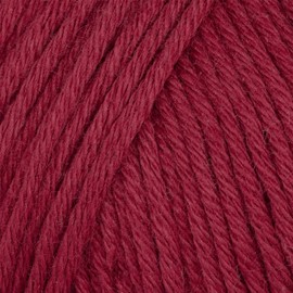 3 Ball (Pack) Gazzal Organic Baby Cotton Yarn, Total 5.28 Oz.100% Organic Cotton, Each 1.76 Oz (50g) / 125 Yrds (115 m), 3 Light DK, Global Organic Textile Standard Certified (Dark Red - 429, 3 Pack)