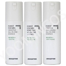 Innisfree Forest For Men All-in-One Essence / Pore / Sensitive / Anti-aging / 포레스트 포맨 올인원 에센스/포어/센서티브/안티에이징