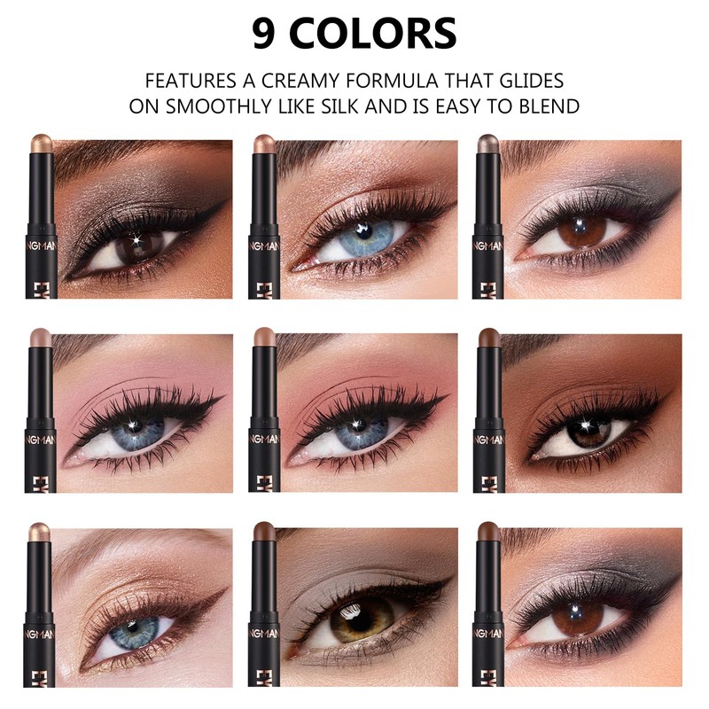 Cream Shimmer Eye Shadow Stick - Waterproof Shimmer Eye Shadow