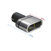 Ulter Sport Exhaust finisher - Oval 110x45mm - Length 80mm