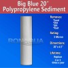 Ronaqua Big Blue CTO Carbon Block & 2 Sediment Water