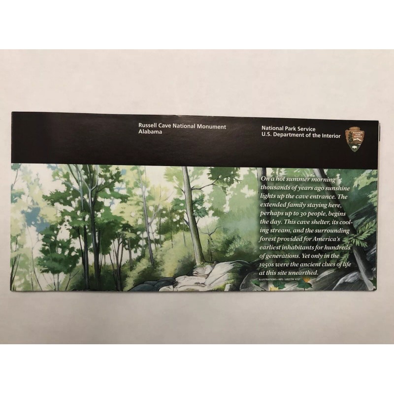 Russell Cave National Monument Park Unigrid Brochure Map NEWEST VERSION