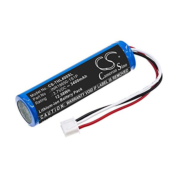 Battery Replacement for Theradome LH80 LH80 Pro LH40 INR18650-1S1P (3400mAh/3.7V)