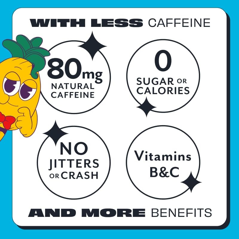 ASPIRE® Fruit Punch, Healthy Energy Drink 80mg Natural Caffeine, Zero