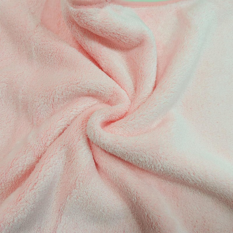 USTIDE 3 Pieces Pink Rose Flora Bath Towel Set, Ultra
