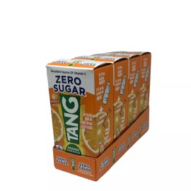 TANG Zero Sugar SINGLES TO GO Drink Mix Orange Tang 4 Boxes 24 Packets New