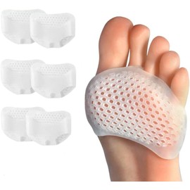 Almohadillas para Pies Amortiguadoras Aliviar el Dolor de Pies para Mujer y Hombre, Plantillas de Bola de Pie Antideslizantes y Reutilizables, Almohadillas Metatarsianas para Zapatos para el Antepié para la Bursitis Por Metatarsalgia (3 Pares / Surtido, 