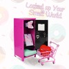 YOBRO Mini Iron Lockers, Girl Talk Locker with Lock, Functional