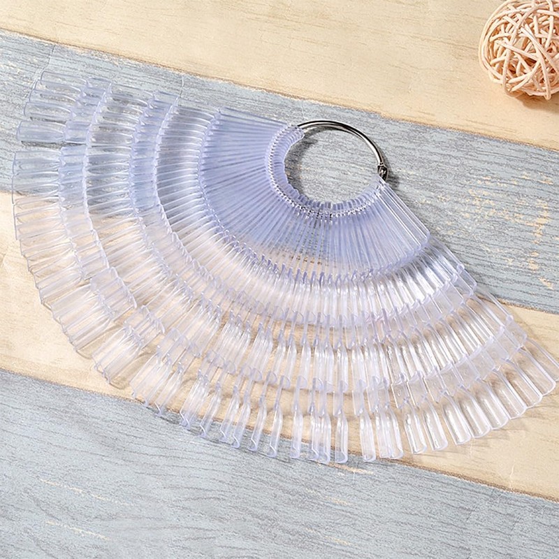 FENQURO Pack of 150 Nail Stencils, Nail Tips, Tips for
