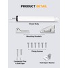 SARDVISA Storm Door Closer, Pneumatic Screen Door Closer, Adjustable Closing