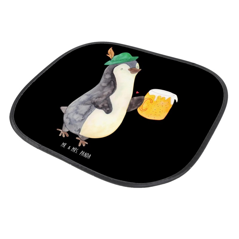 Mr. & Mrs. Panda Auto Sonnenschutz Pinguin Bier - Geschenk,